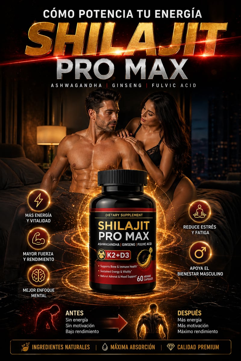 2x1 POTENCIADOR 🌿 SHILAJIT PRO MAX – Potencia de Alta Pureza 💊💪
