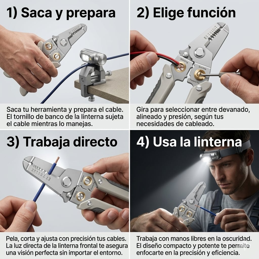 Pelacables Pro Herramienta Compacta Todo + Envío Gratis