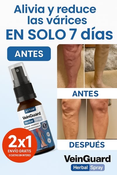 🩺 Varicose Veins™ Pro Tratamiento Intensivo Avanzado para Venas, Varices y Piernas Cansadas (Oferta 2x1)