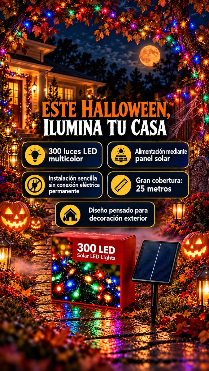 luces navideñas solares