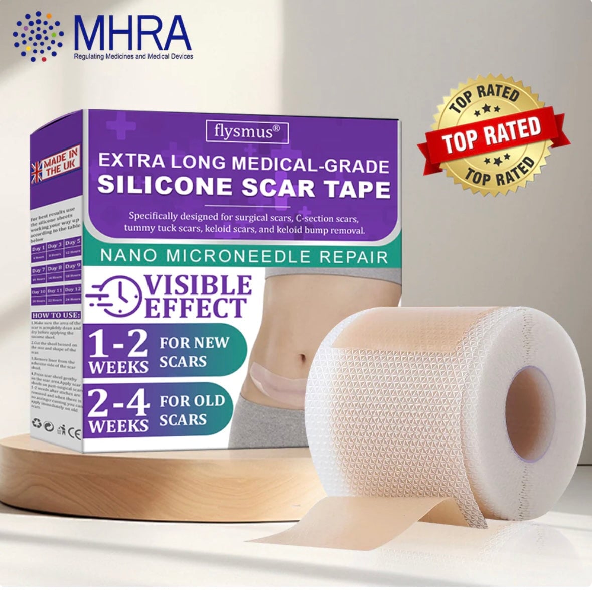 CINTA DE SILICONE ANTI ARRUGAS CICATRIZANTE + ENVIO GRATIS 🎁