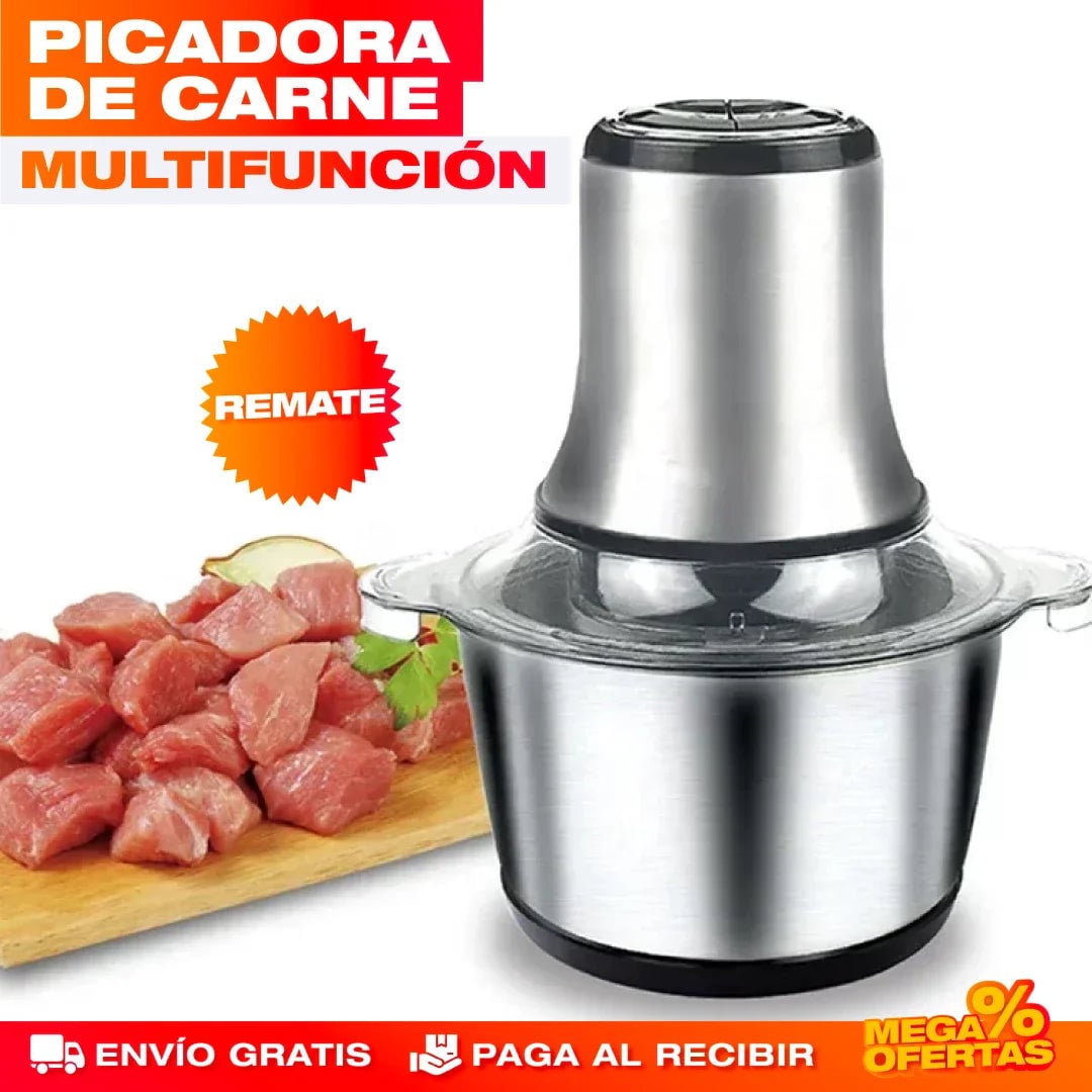 PICADOR ELÉCTRICO ACERO INOXIDABLE 🔥2 LITROS🔥 (TAMAÑO GRANDE) + ENVÍO GRATIS