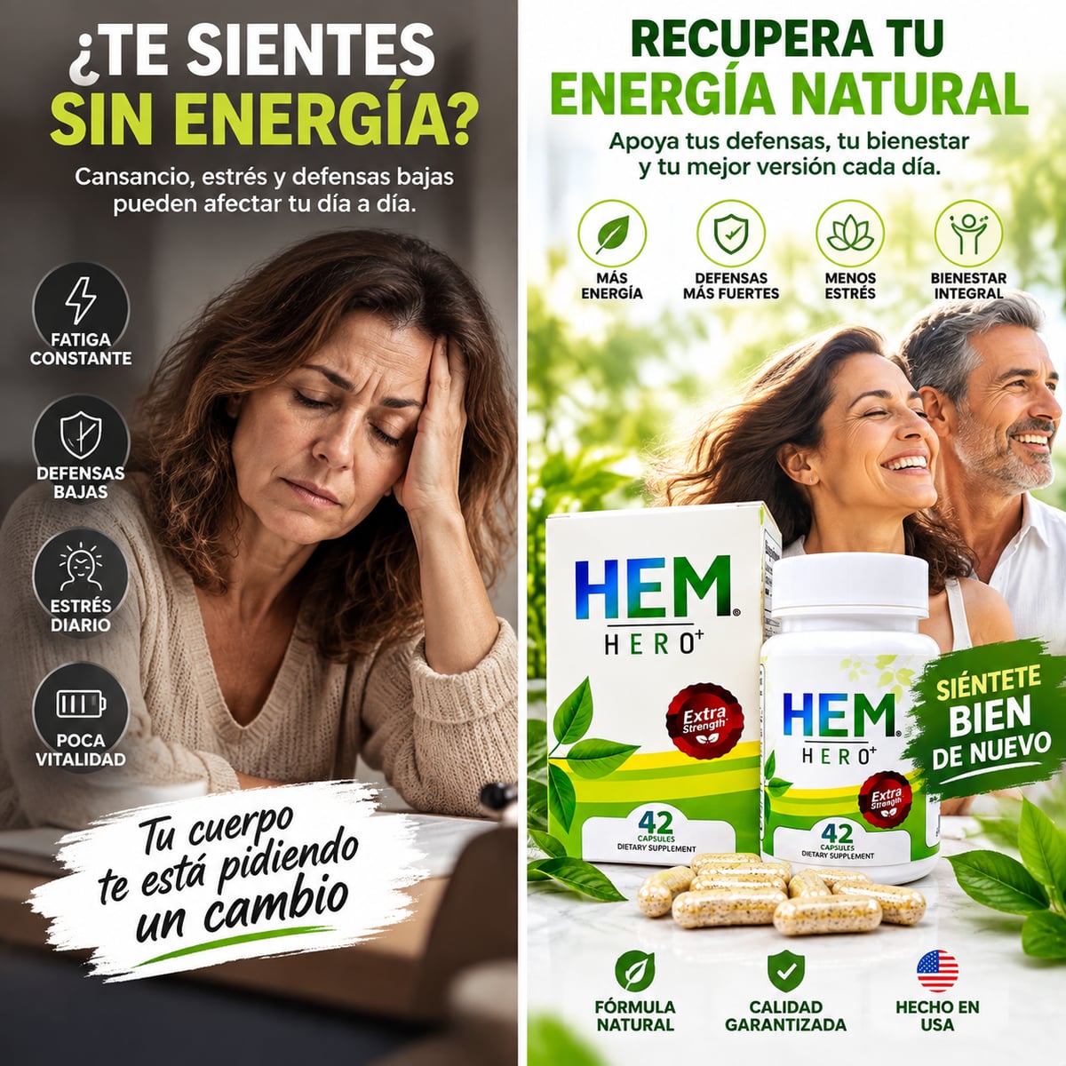 Disfruta tus días con mayor comodidad y confianza 💚 - HEM Hero Hemorroides ✨🌿