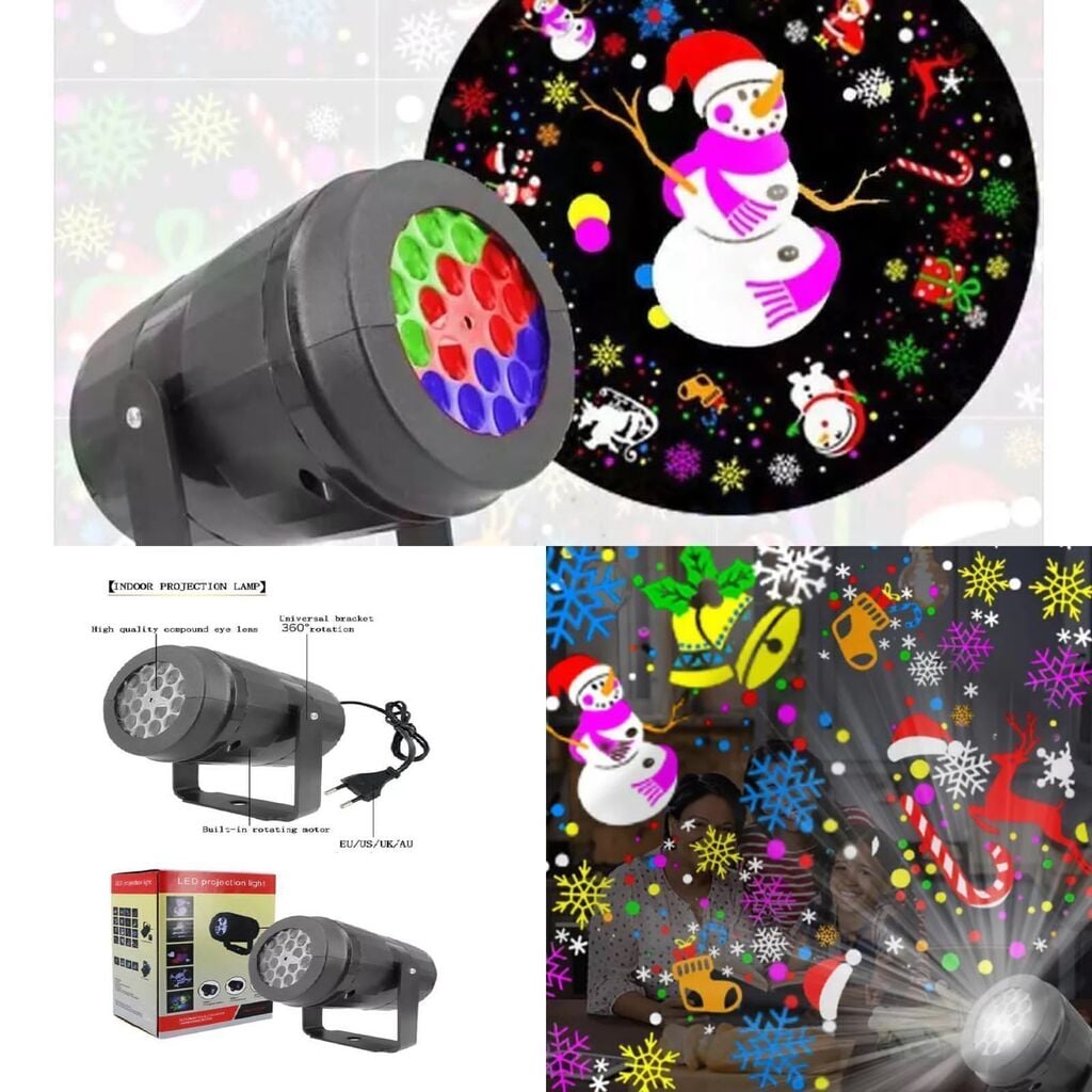 PROYECTOR DE FIGURAS NAVIDEÑAS (🎄🎁🧧🎀🎄) + ENVIO GRATIS