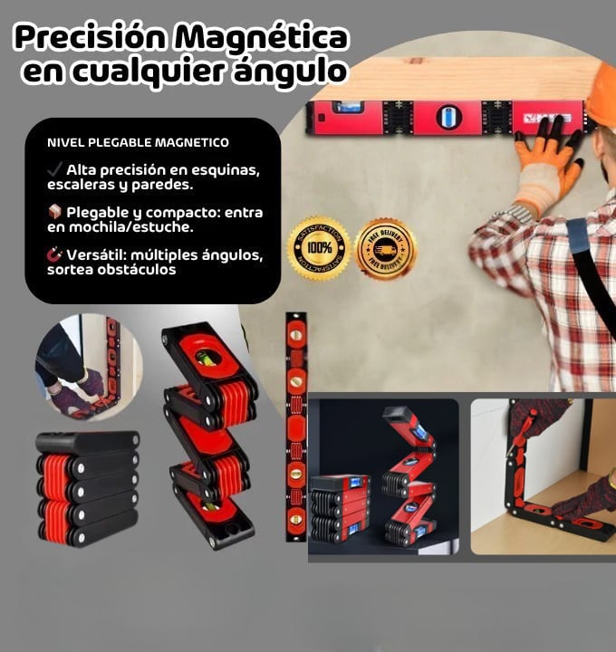 NIVEL PLEGABLE MAGNETICO PRO + ENVIO GRATIS 🚛