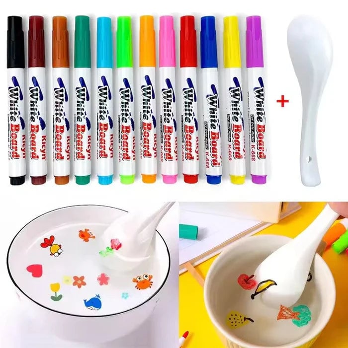 AquaDraw™- Kit de marcadores mágicos para el agua con cuchara 🎨