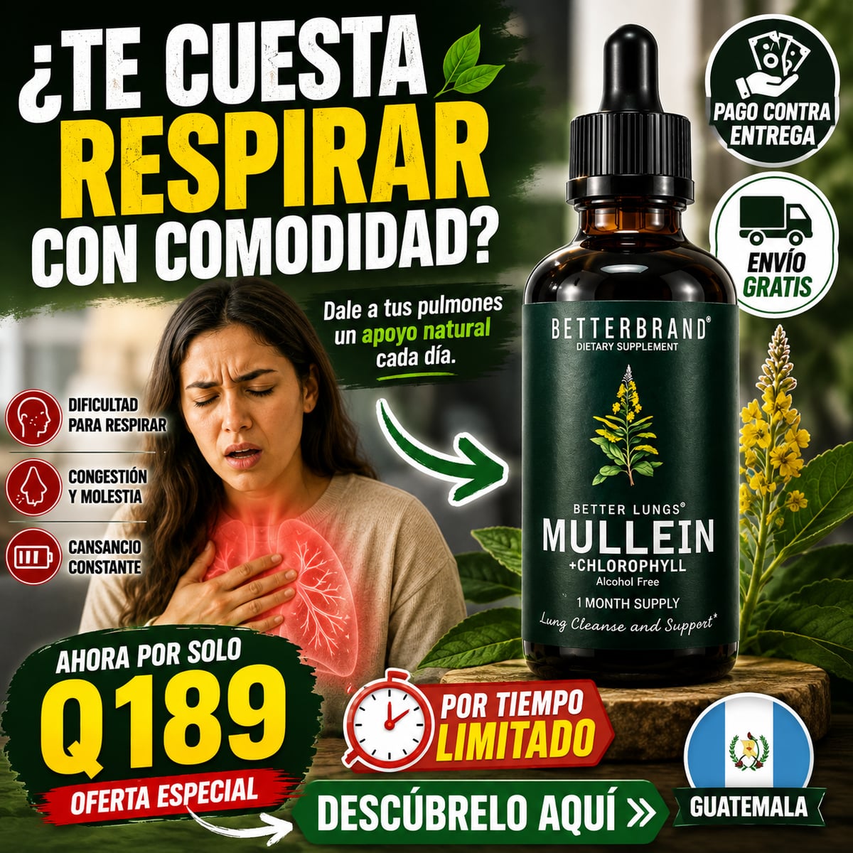 MULLEIN+CHLOROPHYLL+ ENVIO GRATIS