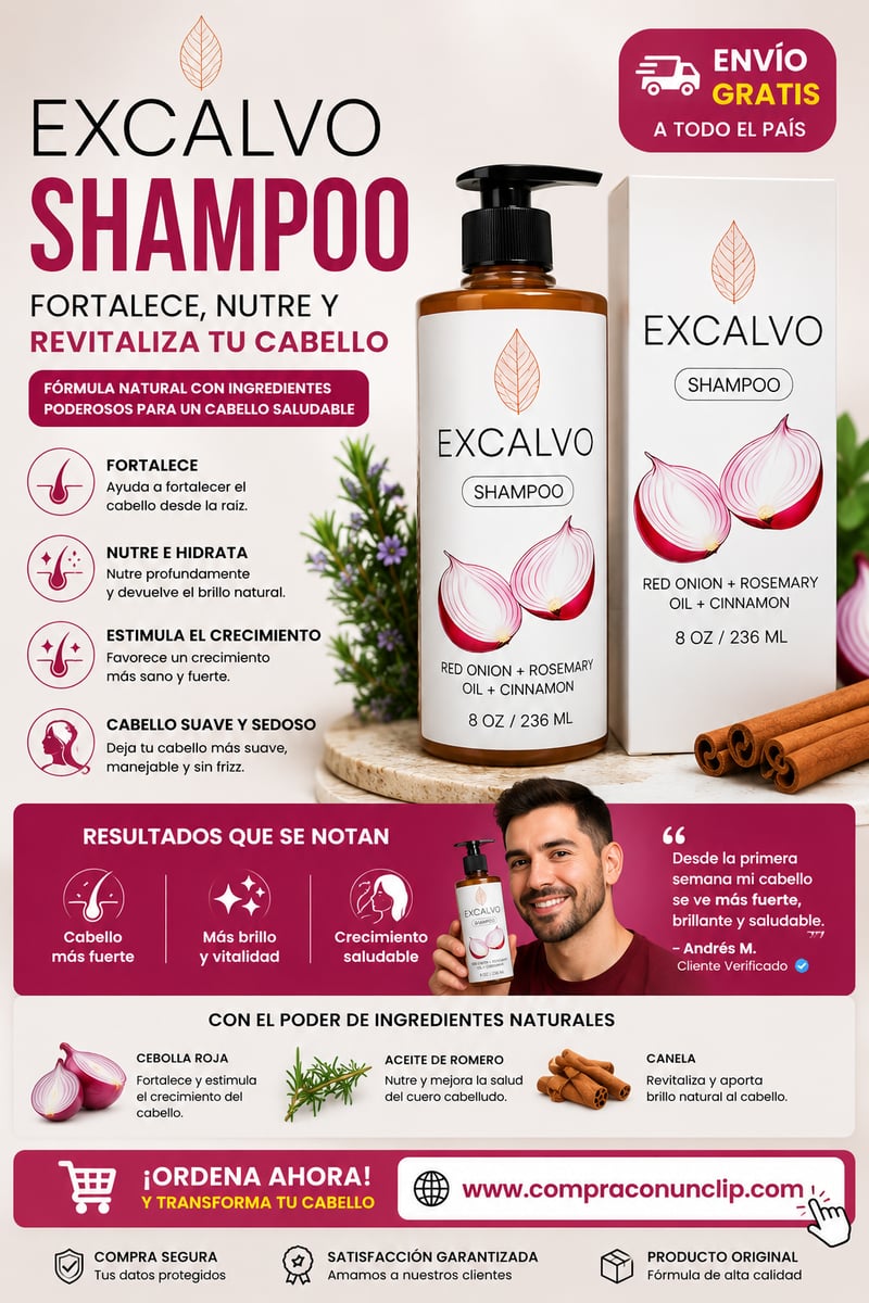 Champú ExCalvo — Regenerador Capilar Anticaída