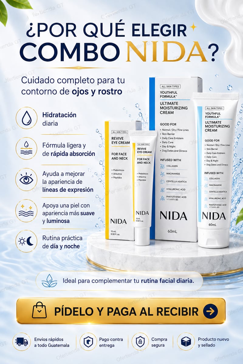 ✨ COMBO NIDA: MIRADA MÁS FRESCA Y PIEL RADIANTE + ENVÍO GRATIS