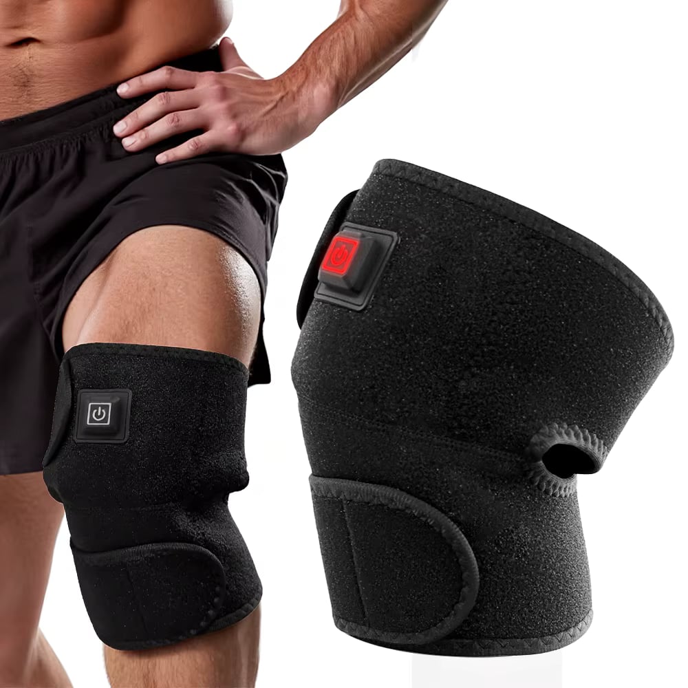 馃敡 Rodillera 2 en 1 con Terapia de Calor y Vibraci贸n. Recargable