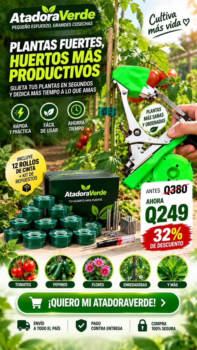 Maquina Sujeta-Atador de Plantas, Ramas.