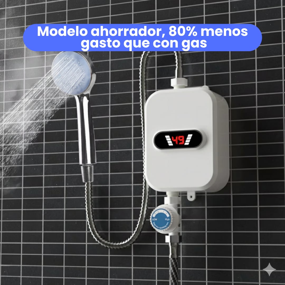 PODEROSO Calentador de agua eléctrico ahorrador de luz practico