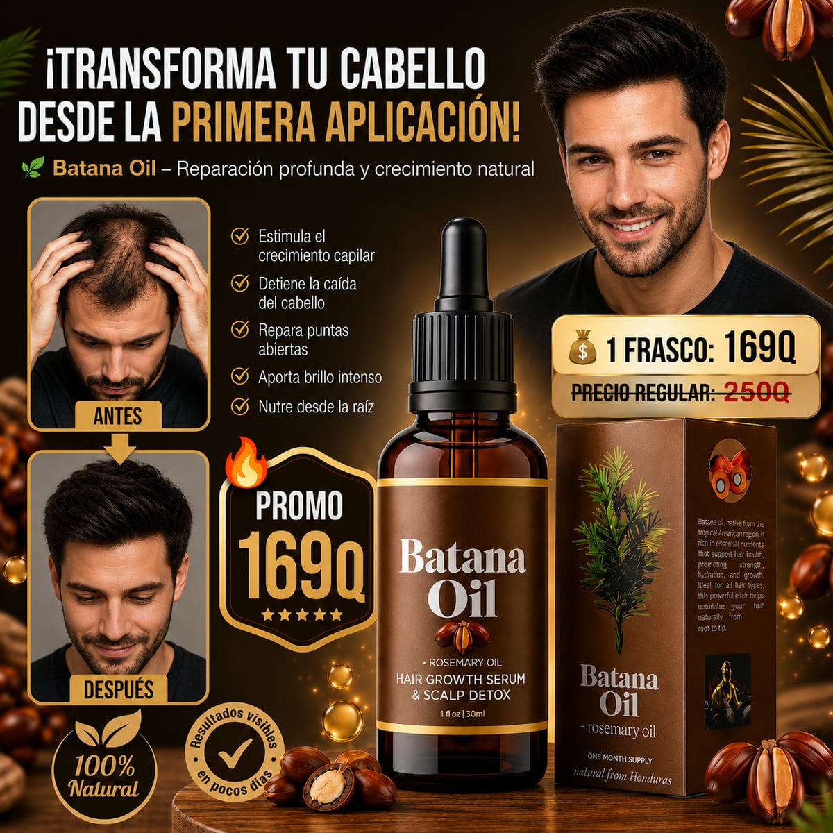 BATANA OIL - RECUPERA TU CABELLO EN TIEMPO RECORD