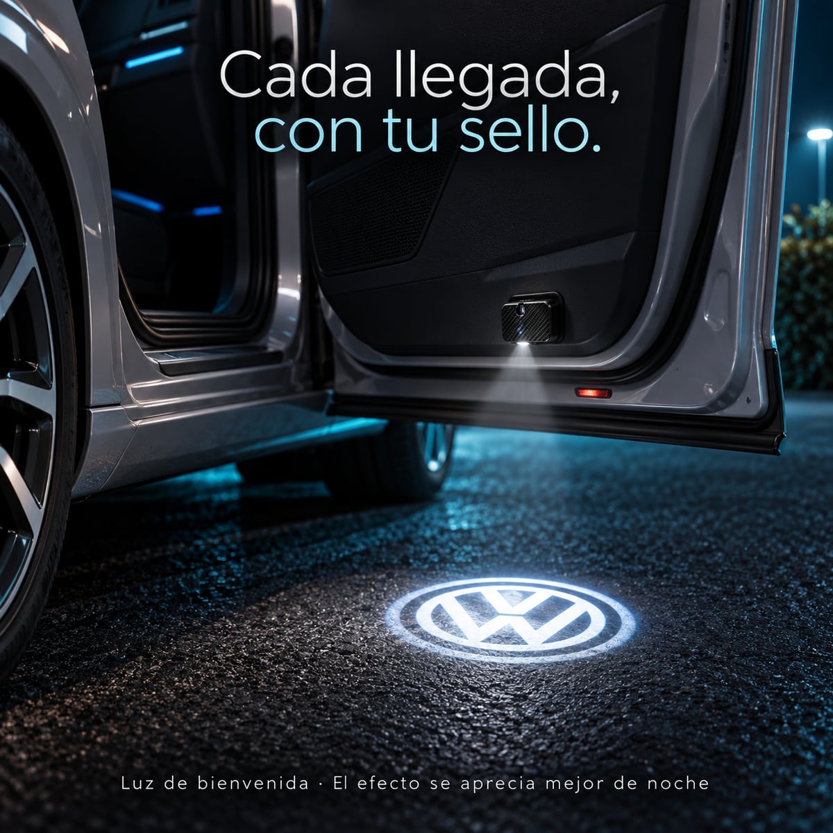 Luz Fantasma — Proyector LED de bienvenida para puerta de auto (EL PAR)