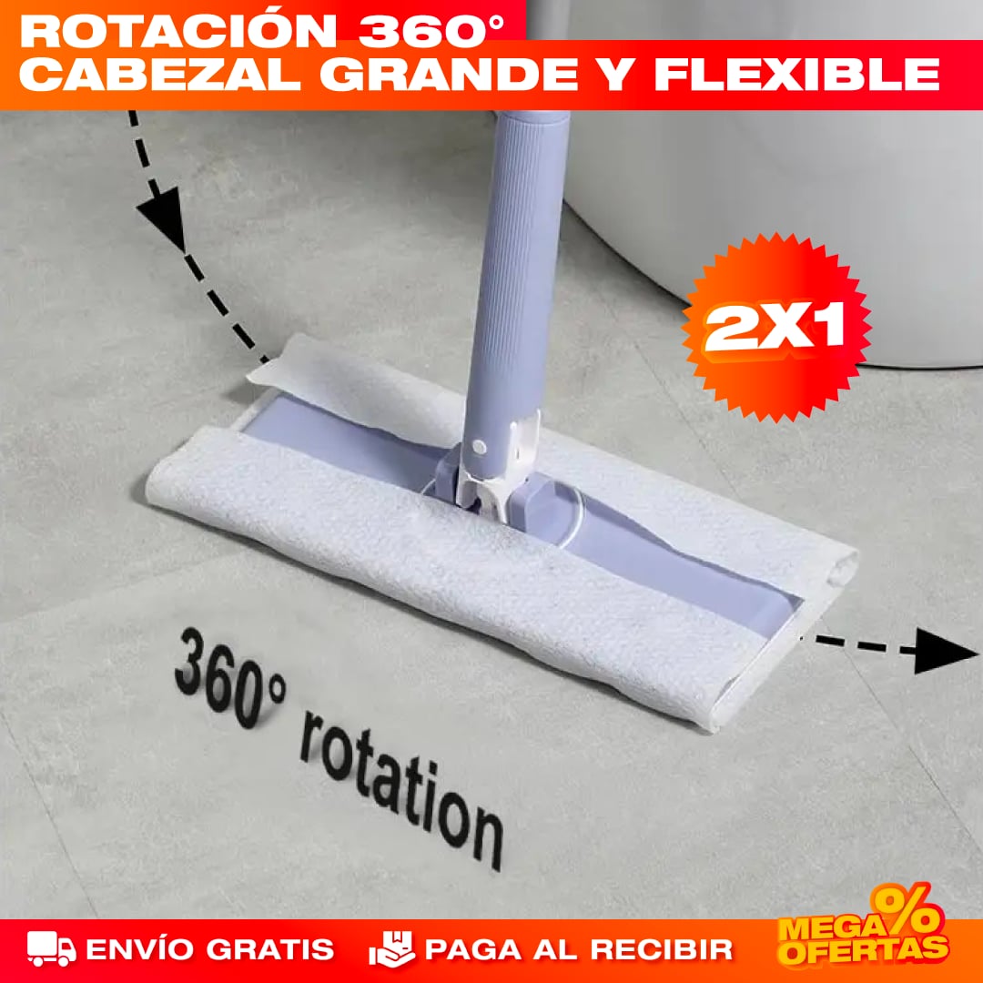 PROMO 2X1 TRAPEADOR AUTOMÁTICO DE SUPERFICIES 360°