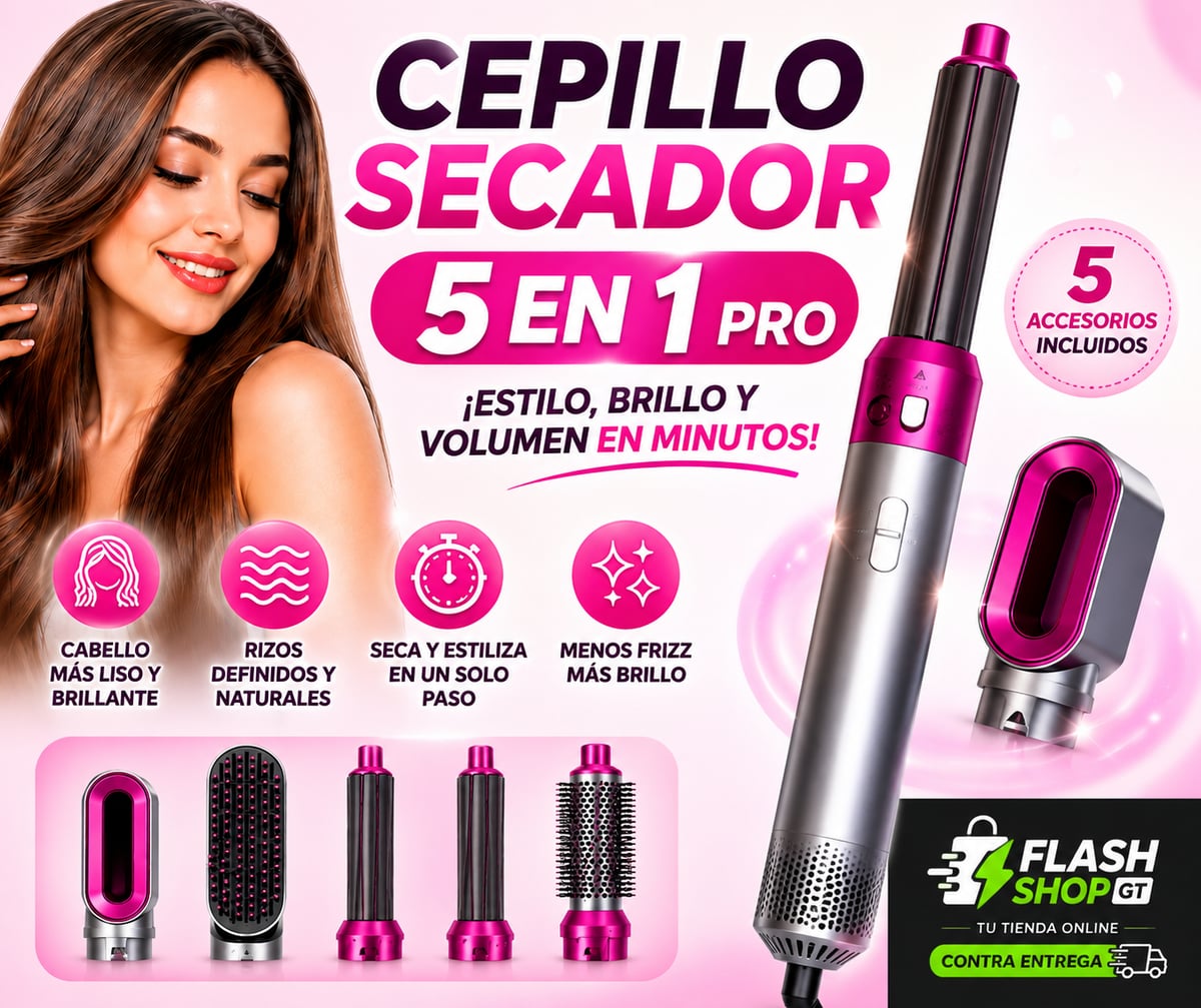💇♀️CEPILLO SECADOR PARA EL CABELLO 5 EN 1