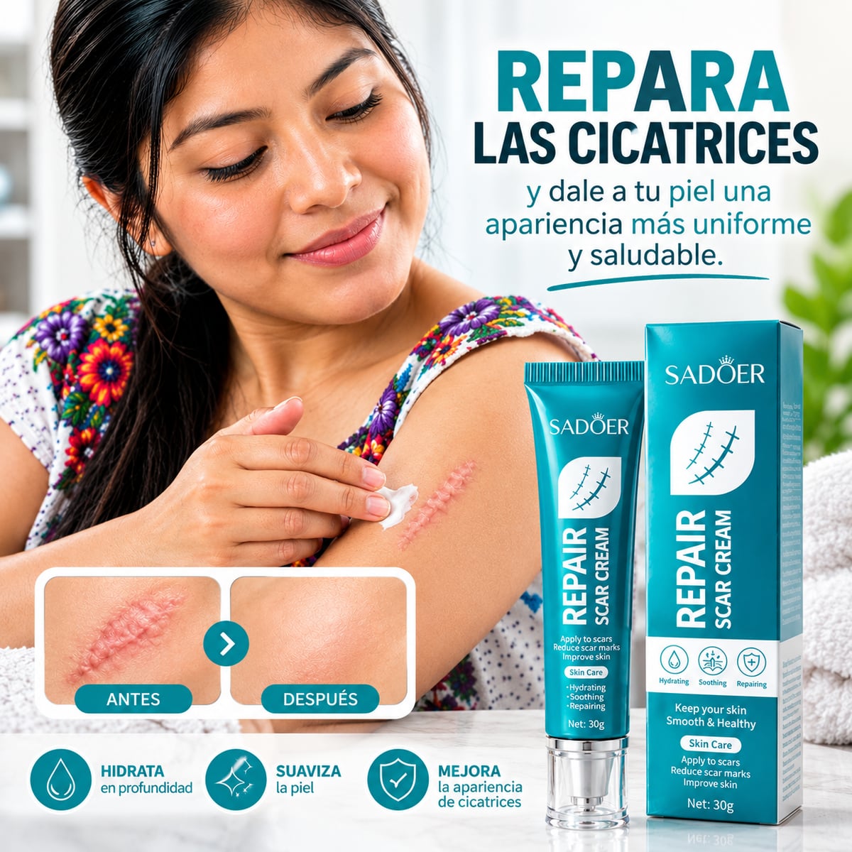 Renova Skin piel con apariencia más uniforme y saludable + Un Regalo (Anillo para la suerte)