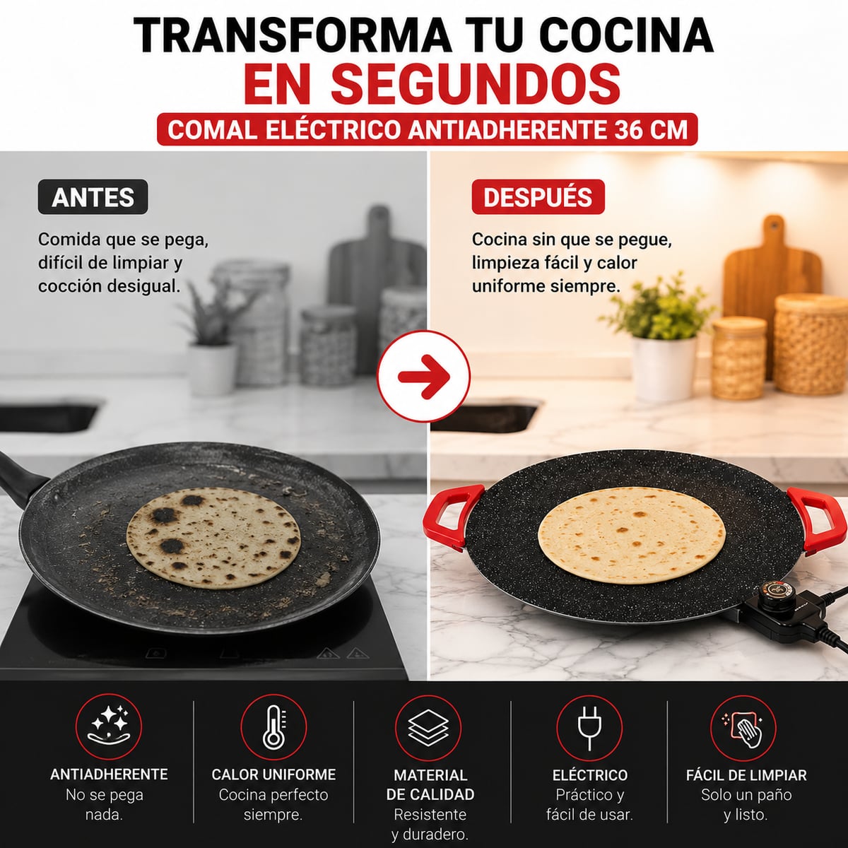 Comal Electrico Para Hornear