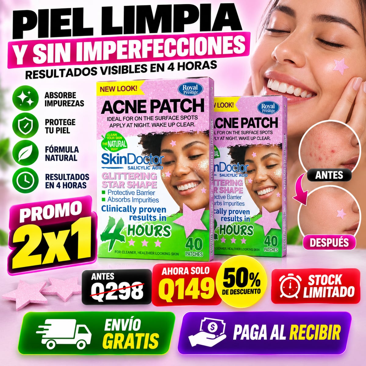 ⭐💗 ¡ADIÓS A LOS GRANITOS CON SKINDOCTOR!/ ENVIO GRATIS