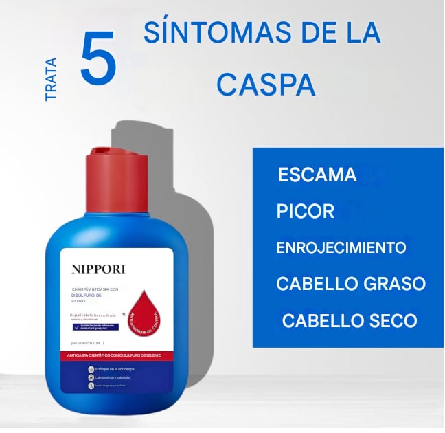 馃SHAMPOO NIPPORI MEDICO -Adi贸s Caspa, Mal Olor y Picaz贸n en 3 Aplicaciones