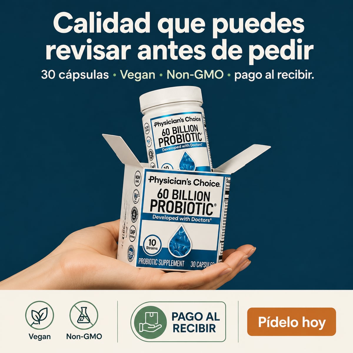 60 Billions Probiotics - Apoyo digestivo