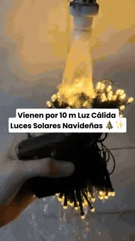 🎄✨  LUCES NAVIDEÑAS CON PANEL S0LAR