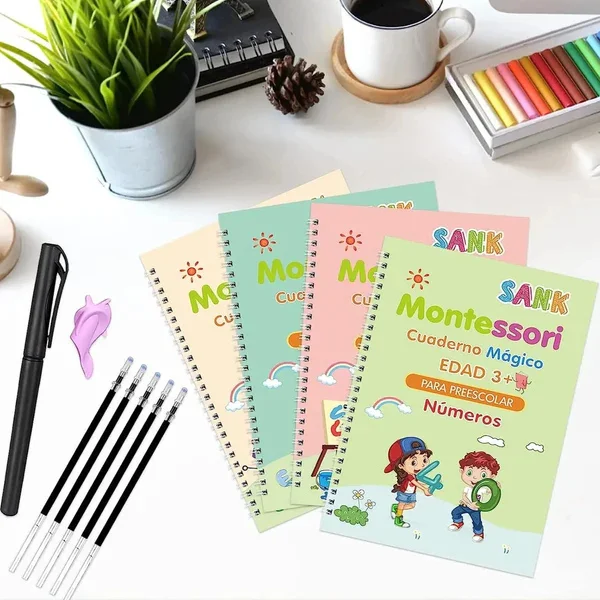 Cuaderno Mágico Reutilizable Diario Práctico Escolar