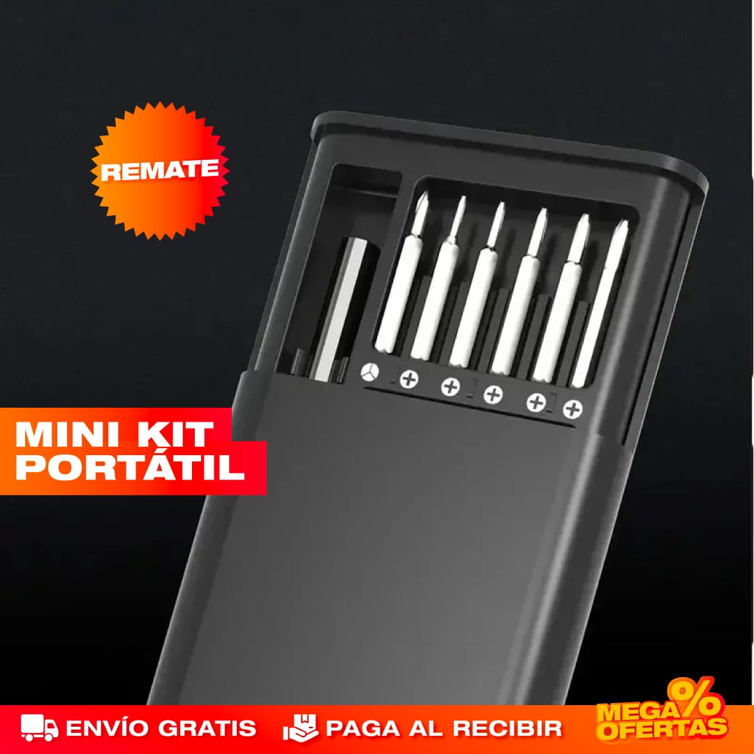SET DE 24 PIEZAS DESTORNILLADORES MAGNÉTICOS