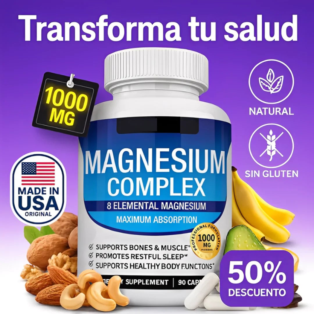 2x1 - Magnesio Complex™ 8 en 1 💊 100% Original de EE.UU + Envío Gratis y Regalo 🎁