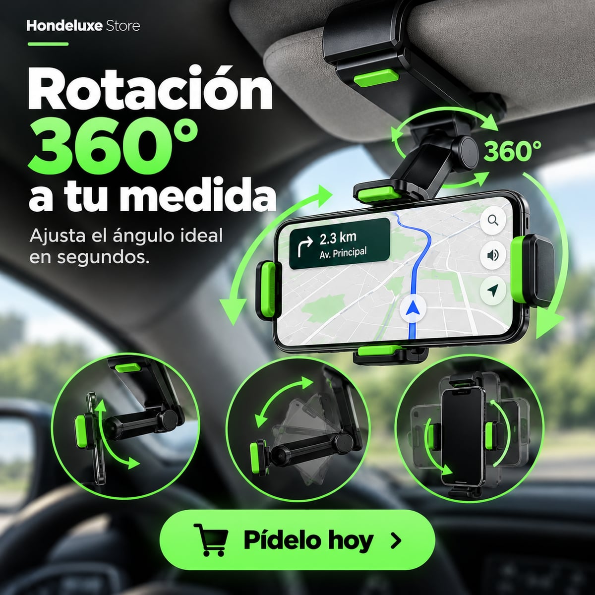 (40% DESCUENTO) 🚗 Soporte 360° para Celular