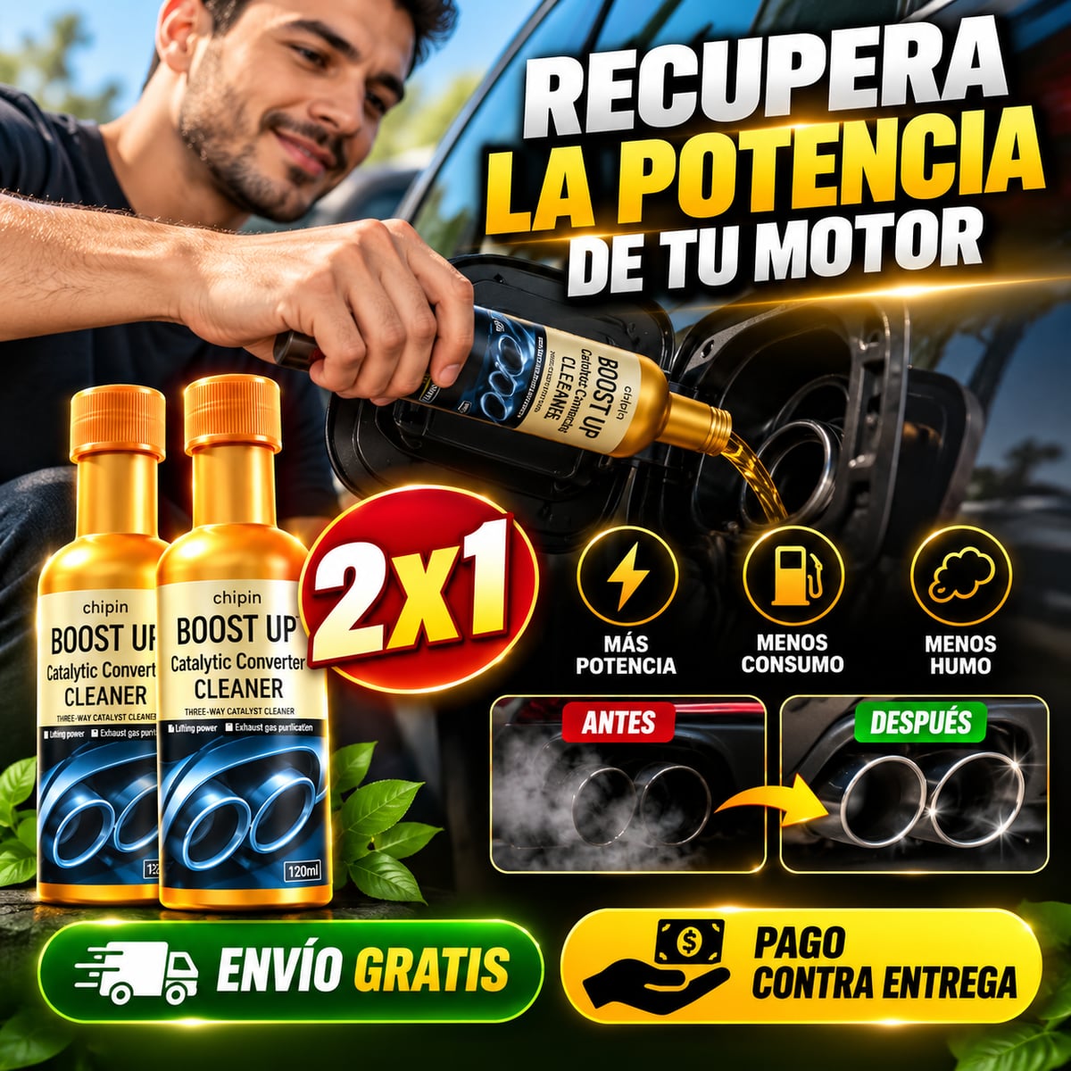 2x1 CataMax PRO™ — Cuida tu motor y tu bolsillo.