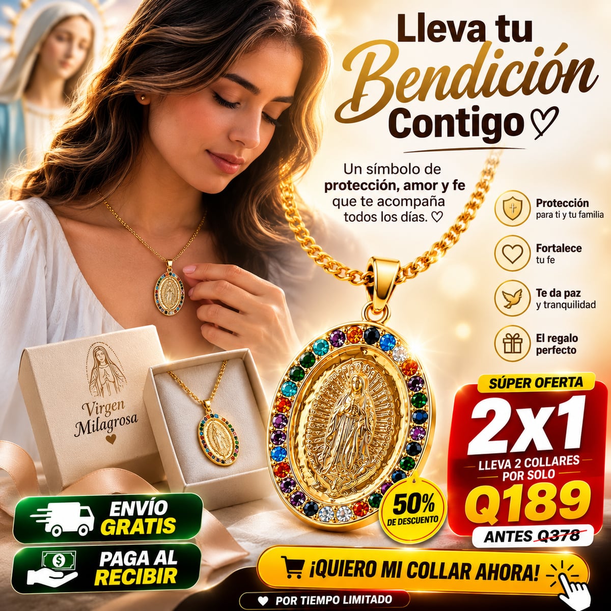 2X1 COLLAR VIRGEN + ENVIO GRATIS