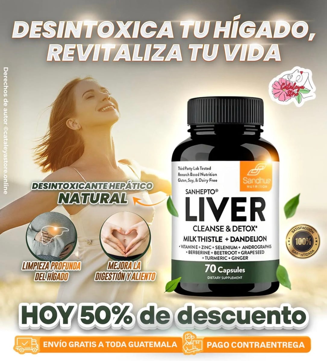 2X1 LIVER CLEANSE DETOX + ENVÍO GRATIS Y REGALO 🎁