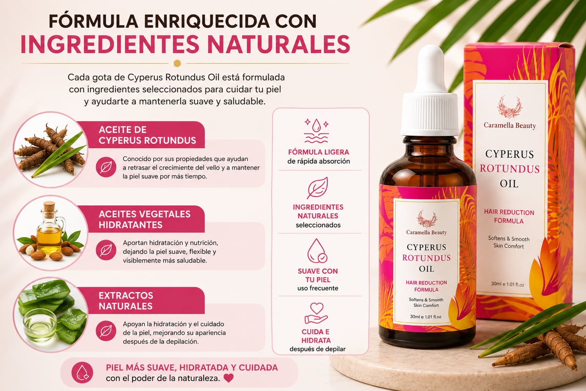 Resultados antes y después de Cyperus