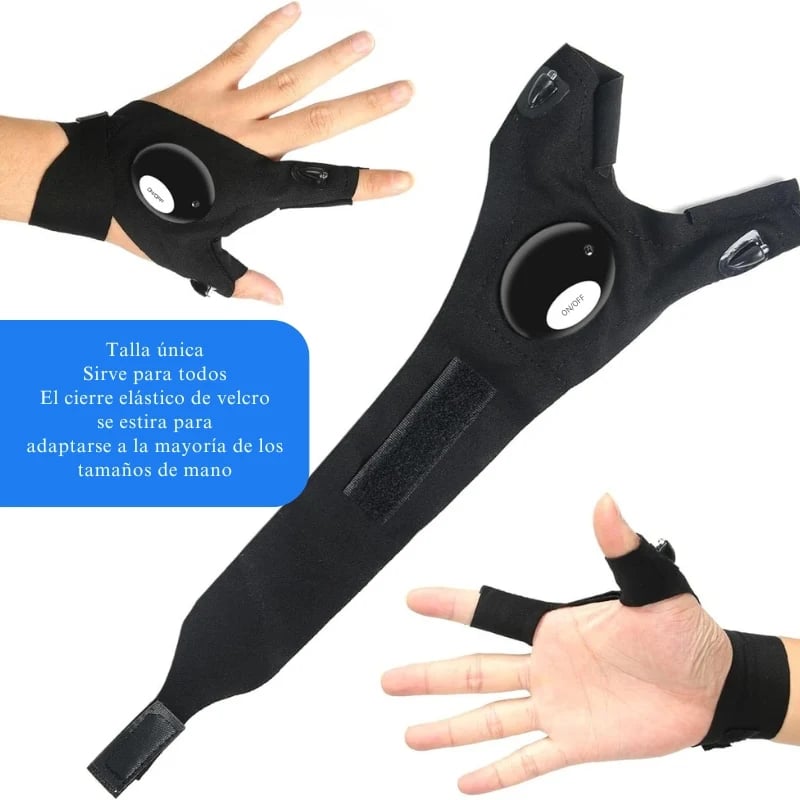 GUANTES CON LINTERNA LED // ENVIO GRATIS