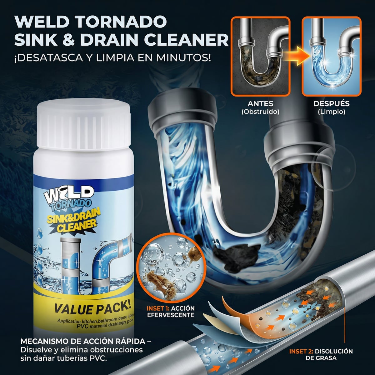 🔥🎁 Wild Tornado🌪️ Destapa cañerías 💦