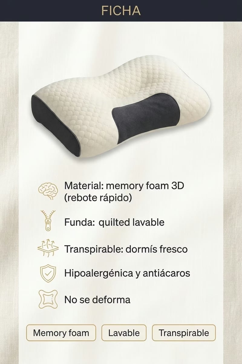 Almohada Cervical Ortopédica