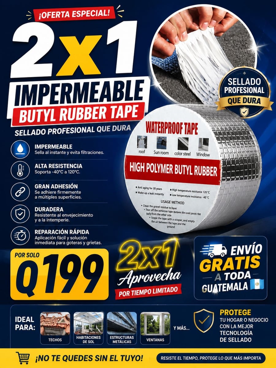CINTA IMPERMEABLE DE SELLADO ULTRARRESISTENTE A PRUEBA DE AGUA - FLEX FORTE™