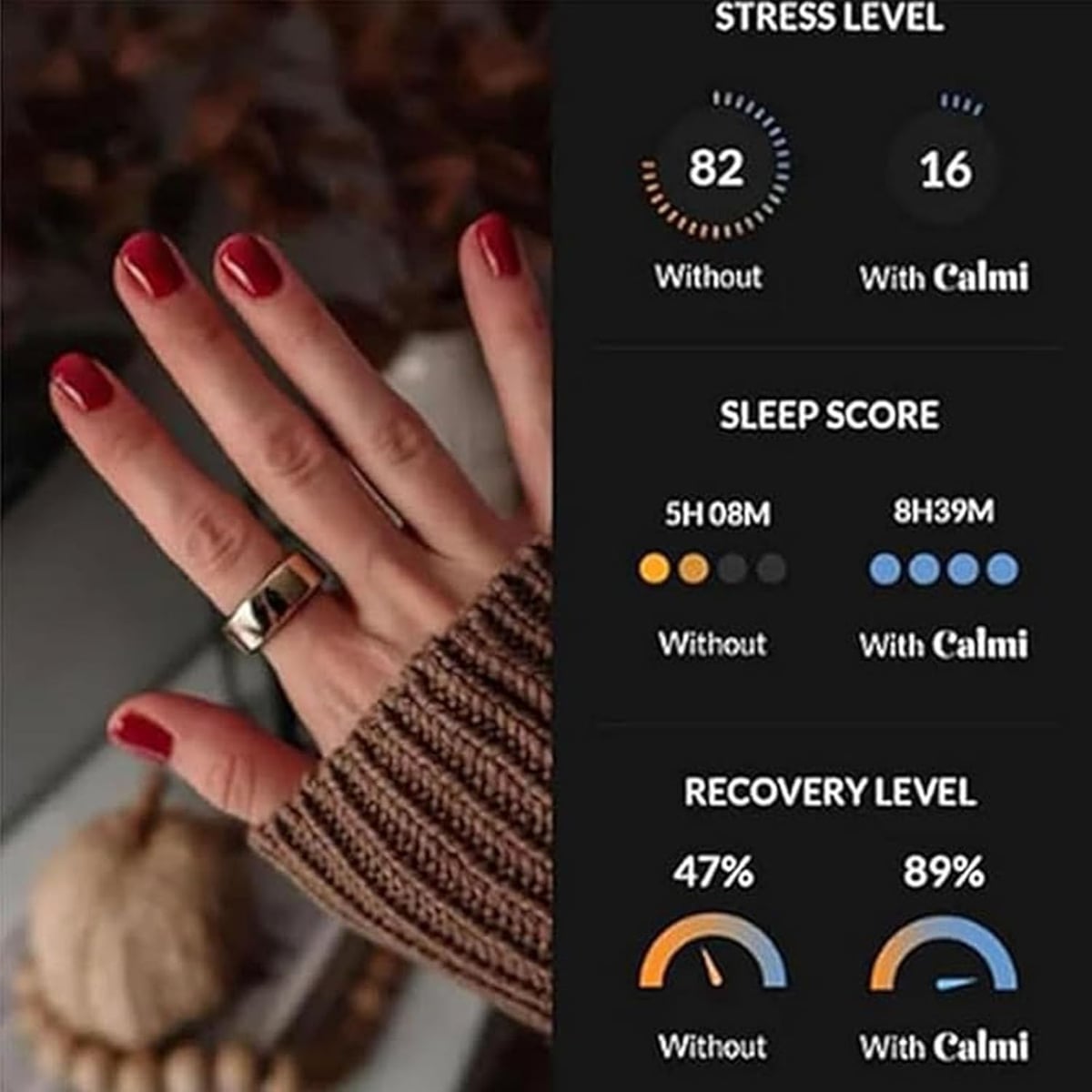 Anillo Control de Sueño y Bienestar Magnético Ajustable + ENVIO GRATIS