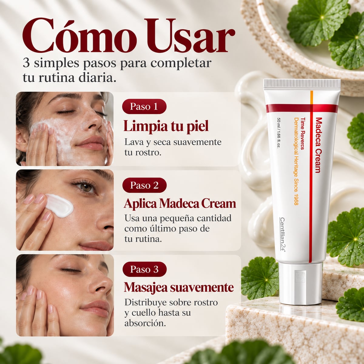 Centellian24 Madeca Cream Time Reverse | Crema Reparadora con Centella Asiática 50 ml