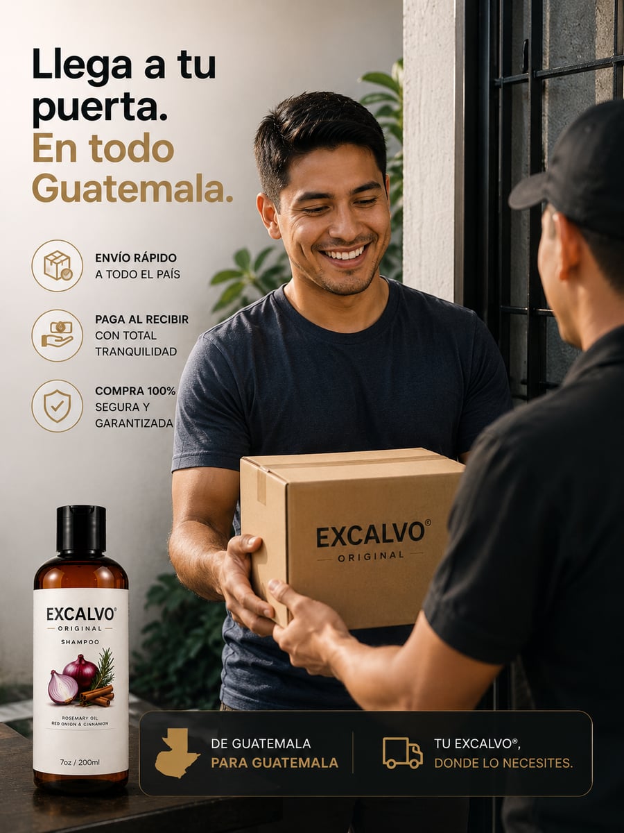 Excalvo® Original —Menos caída. Más confianza.  Olvídate del cabello en la almohada + Envío gratis
