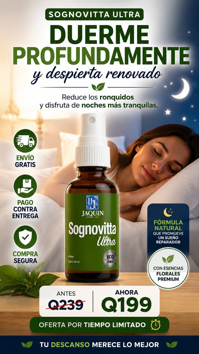Trate la apnea del sueño en pocas semanas con SOGNOVITTA ULTRA