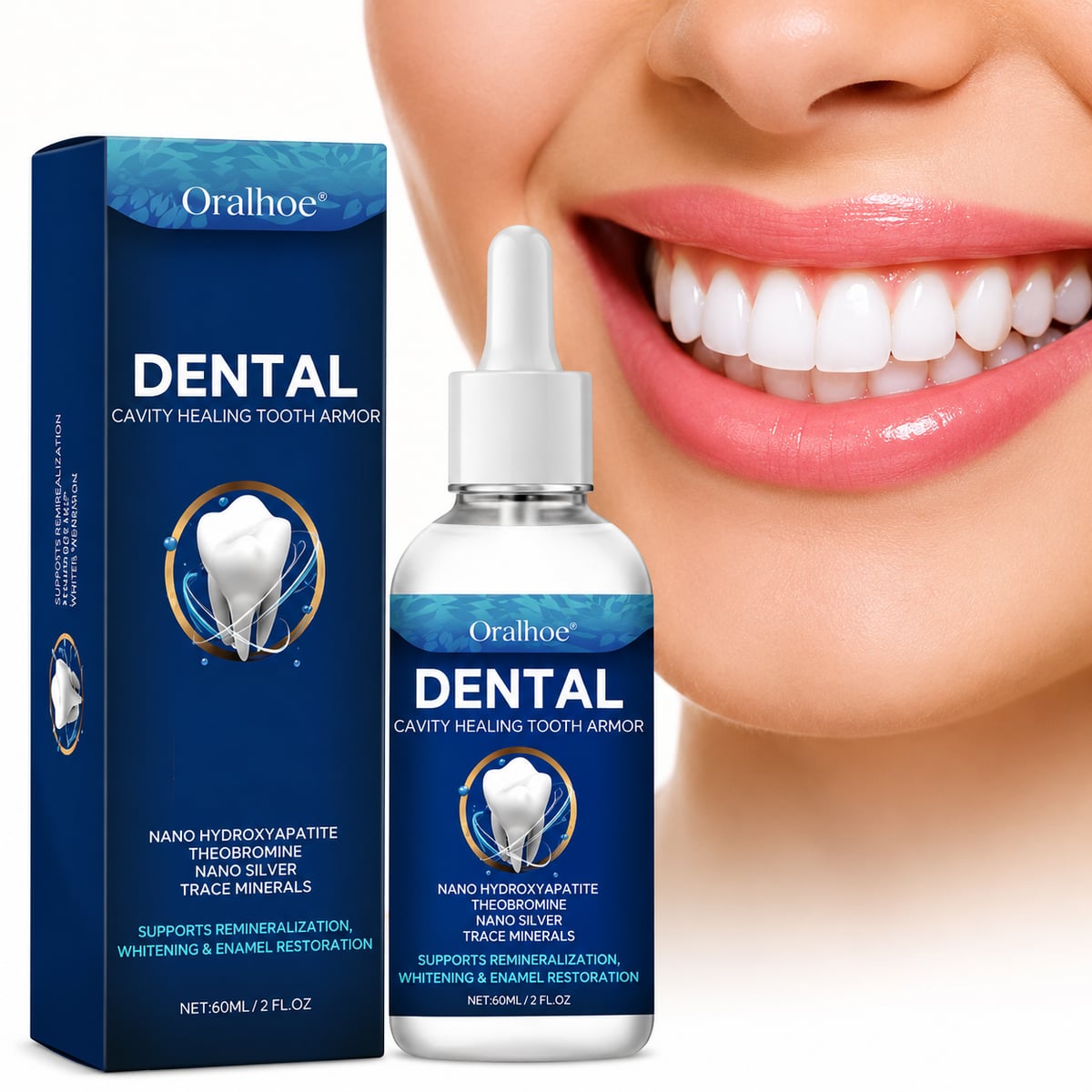 🦷Reparación Dental Elimina Caries, Placa y Sarro - 🛡️ Escudo Natural restaurador Para Esmalte Avanzado 🦷¡Dile adiós a las caries de forma natural y efectiva!🦷