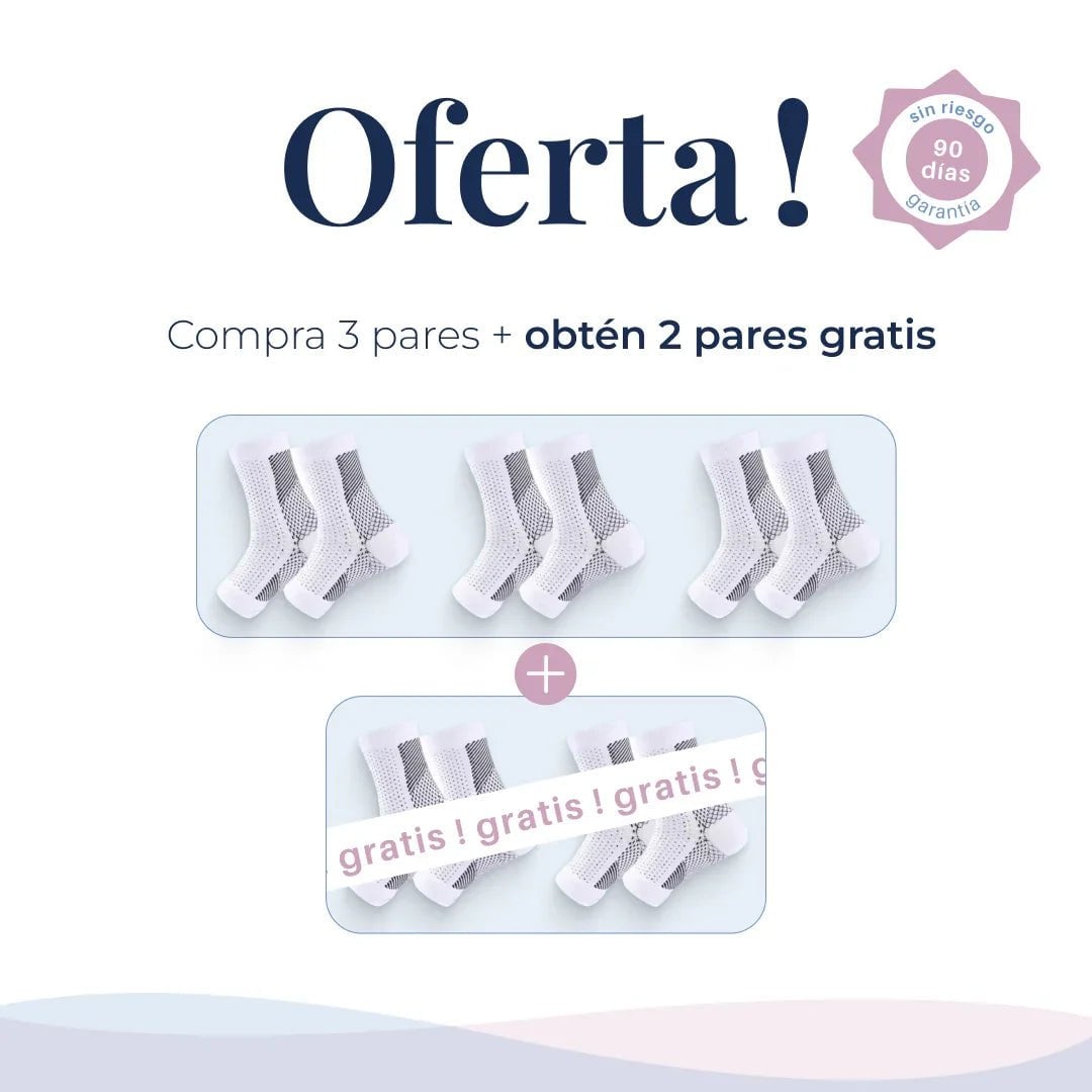 Medias De Compresión - Obtén Alivio Instantáneo De Pies Hinchados Y Adoloridos