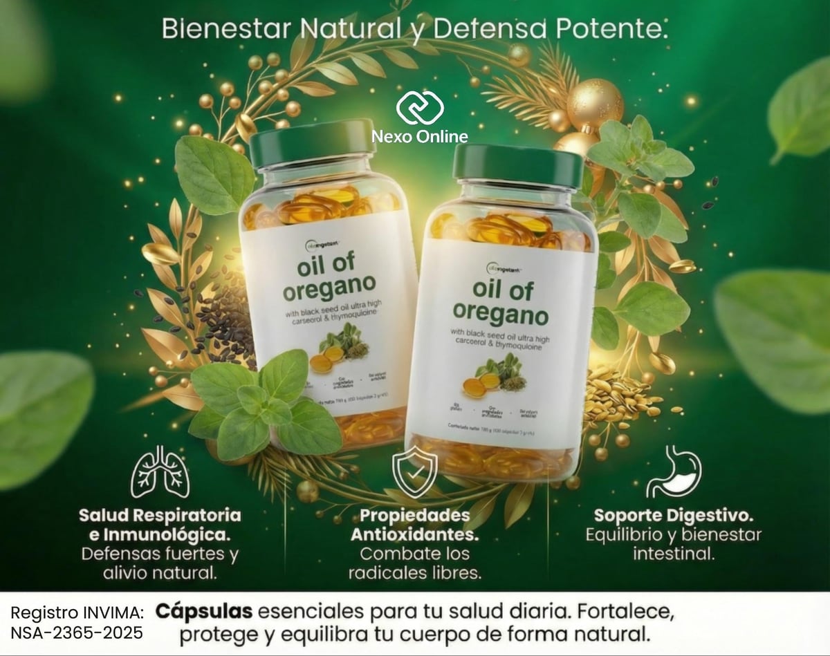 Aceite de orégano - Detox natural 60 caps