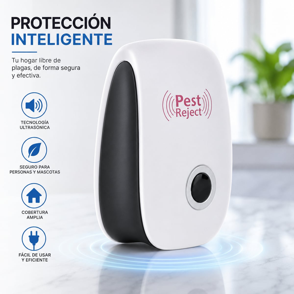 PAGAS 1 Y TE LLEVAS 3 DISPOSITIVO PEST REPELLER™ | Repelente Ultrasonico De Plagas