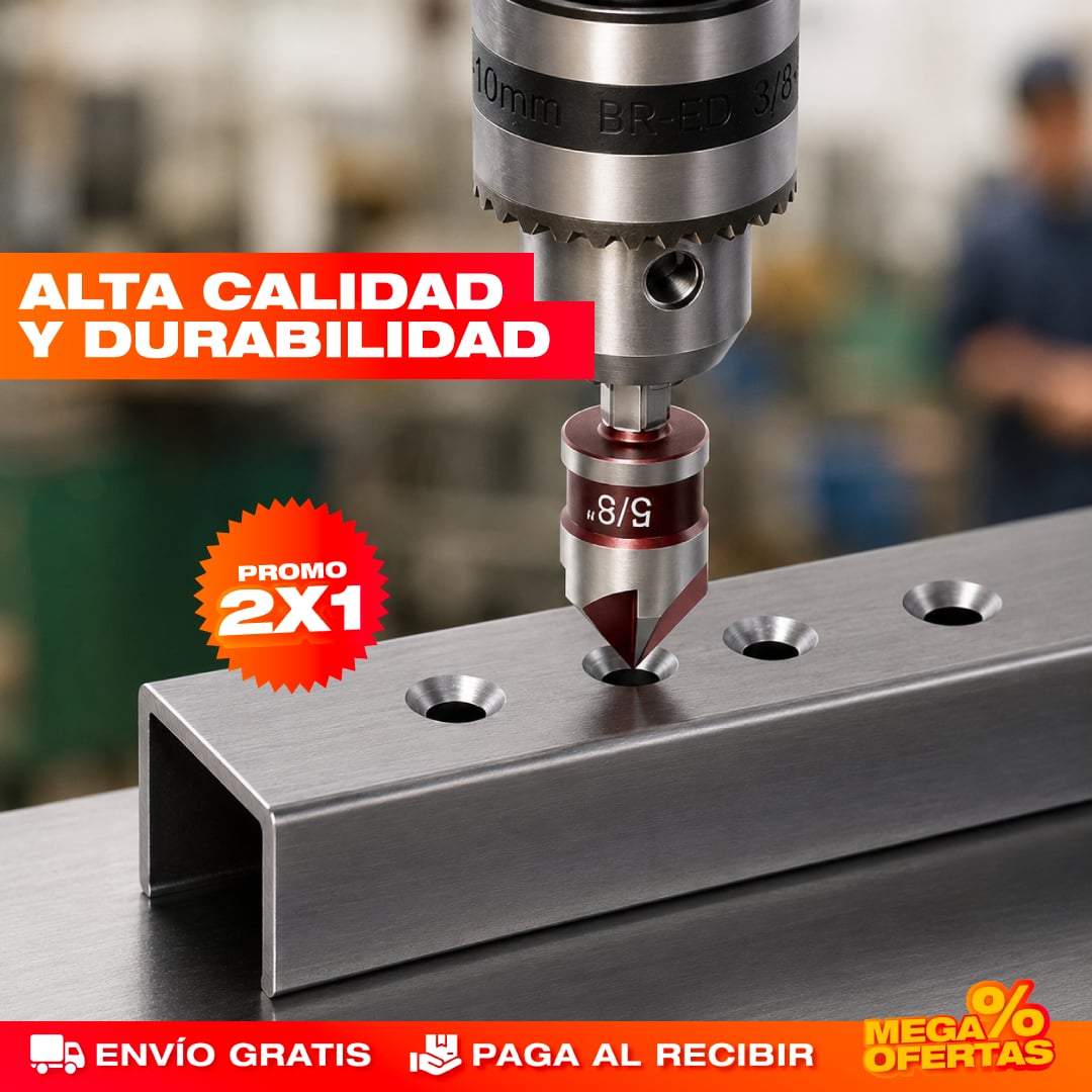 Promo 2x1 Set Brocas Avellanadoras – Esconde la Cabeza del Tornillo y Deja Acabado Pro