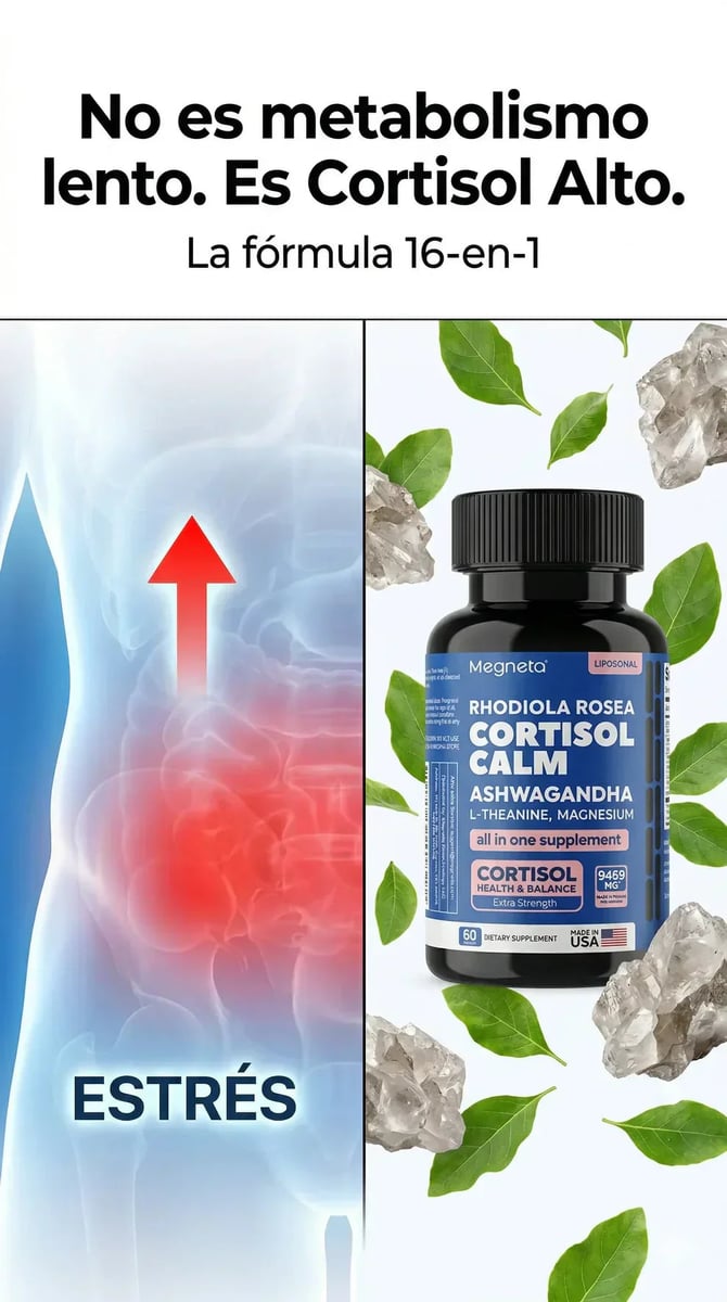 CORTISOLCALM™ - Suplemento para el Estrés, el Sueño y la Energía | ¡2 + 1 GRATIS por tiempo limitado! ⏰
