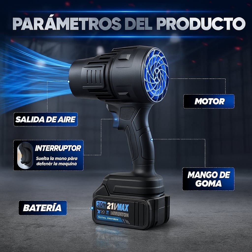 Soplador inalámbrico profesional -JetClean™ 