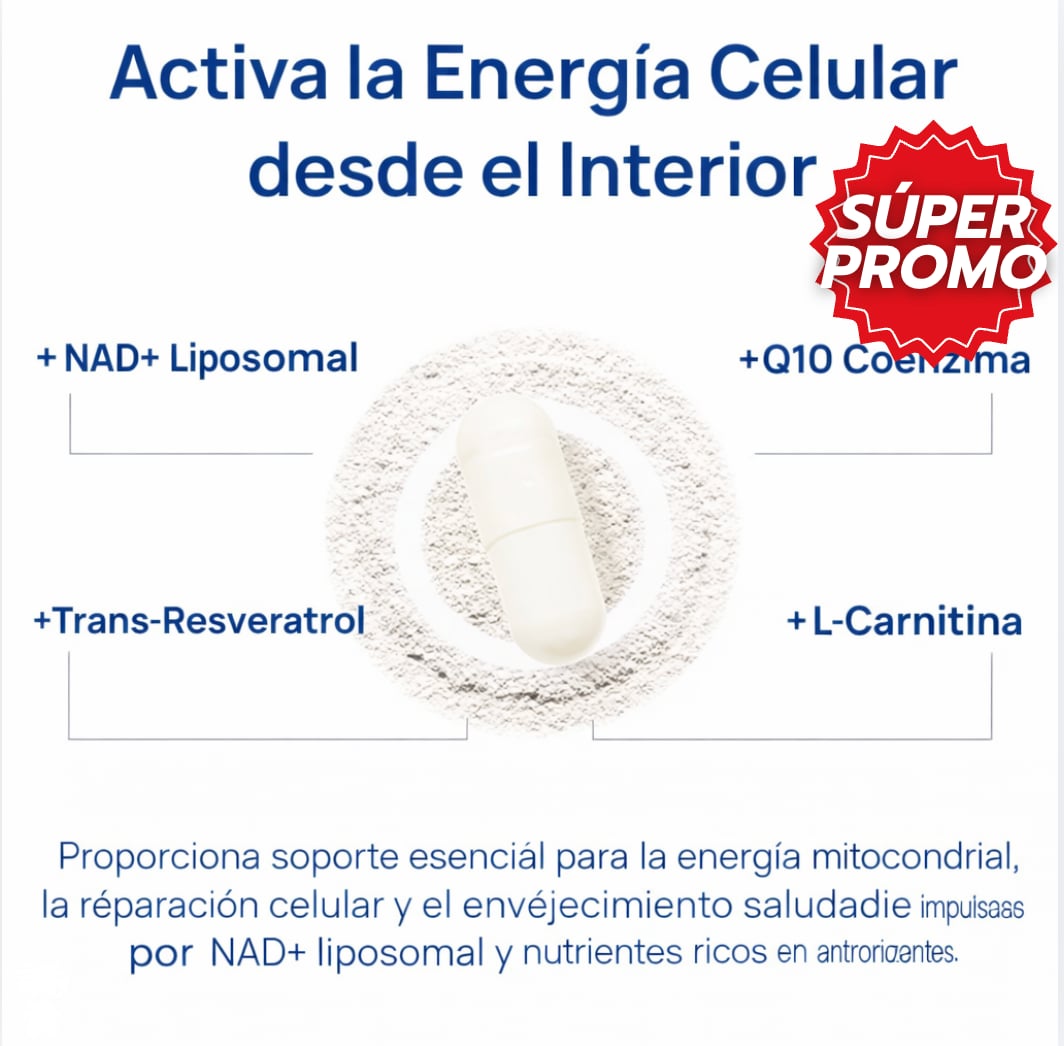 Oferta 2X1 Selerb™: Suplemento de NAD+ para Hombres - 60 Cápsulas